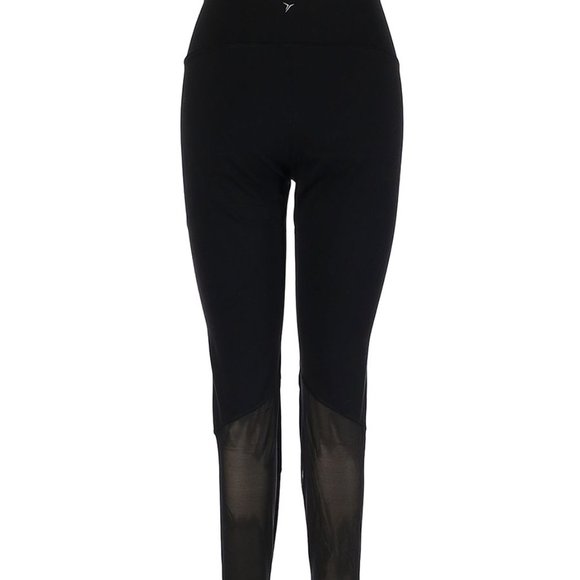 XS Old Navy Active Blank Leggings with Mesh Panels - Picture 2 of 2